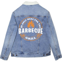 Im Only Here For Bbq 70s Unisex Sherpa-lined Denim Jacket | Artistshot