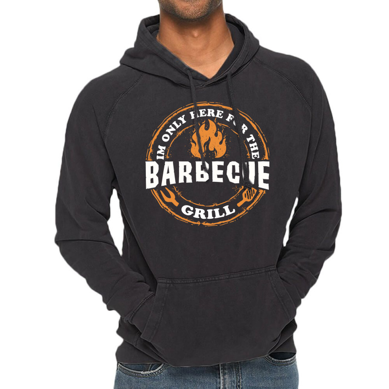 Im Only Here For Bbq 70s Vintage Hoodie by strosesimonsf | Artistshot