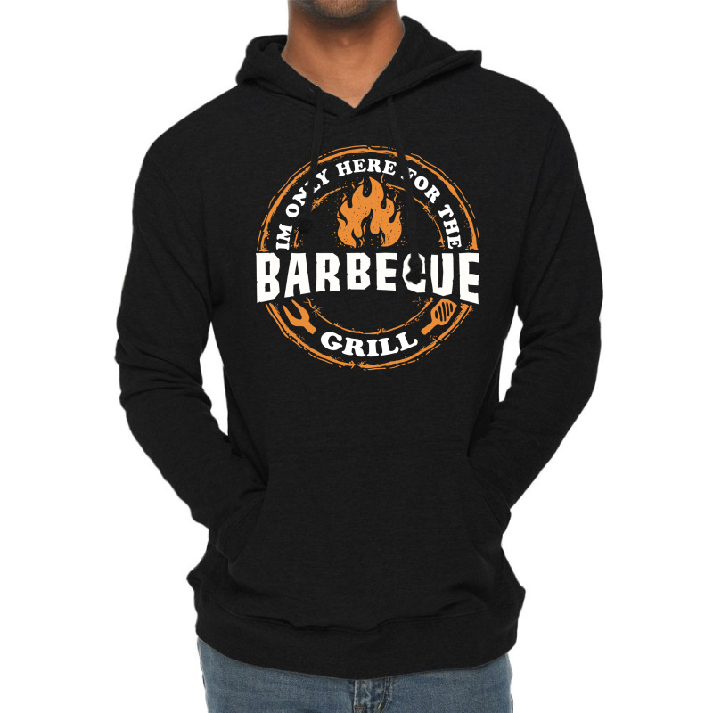 Im Only Here For Bbq 70s Lightweight Hoodie by strosesimonsf | Artistshot