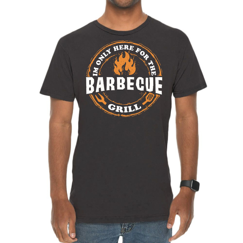 Im Only Here For Bbq 70s Vintage T-Shirt by strosesimonsf | Artistshot