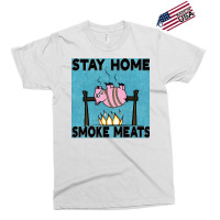 Stay Home Smoke Meats Blue Exclusive T-shirt | Artistshot