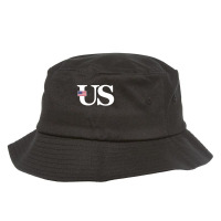 United States Flag And Country Initials Bucket Hat | Artistshot