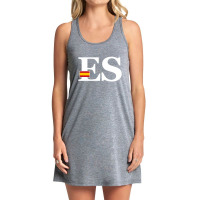 Spain Flag And Country Initials Tank Dress | Artistshot