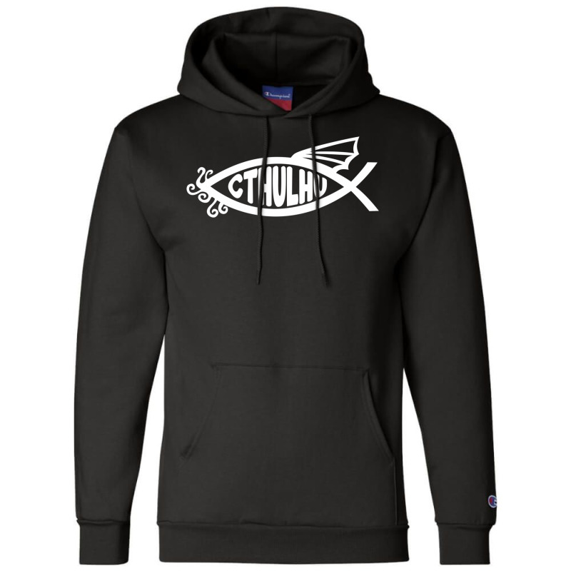 Cthulhu Fish Champion Hoodie | Artistshot