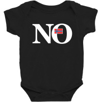 Norway Flag And Country Initials Baby Bodysuit | Artistshot