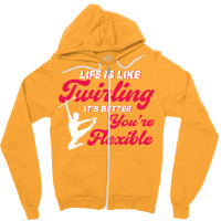 Toss Baton Majorette Baton Twirling Gift Nature Zipper Hoodie | Artistshot