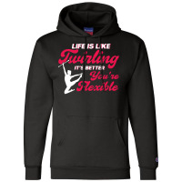 Toss Baton Majorette Baton Twirling Gift Nature Champion Hoodie | Artistshot