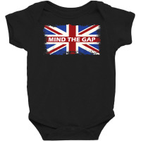 Mind The Gap Union Jack T Shirt London Flag Britis Baby Bodysuit | Artistshot