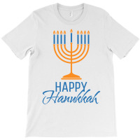 Happy Hanukkah Shirt Women Men Kids Jewish Menorah T-shirt | Artistshot