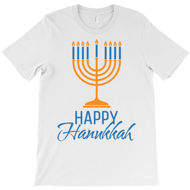 Happy Hanukkah Shirt Women Men Kids Jewish Menorah T-shirt | Artistshot