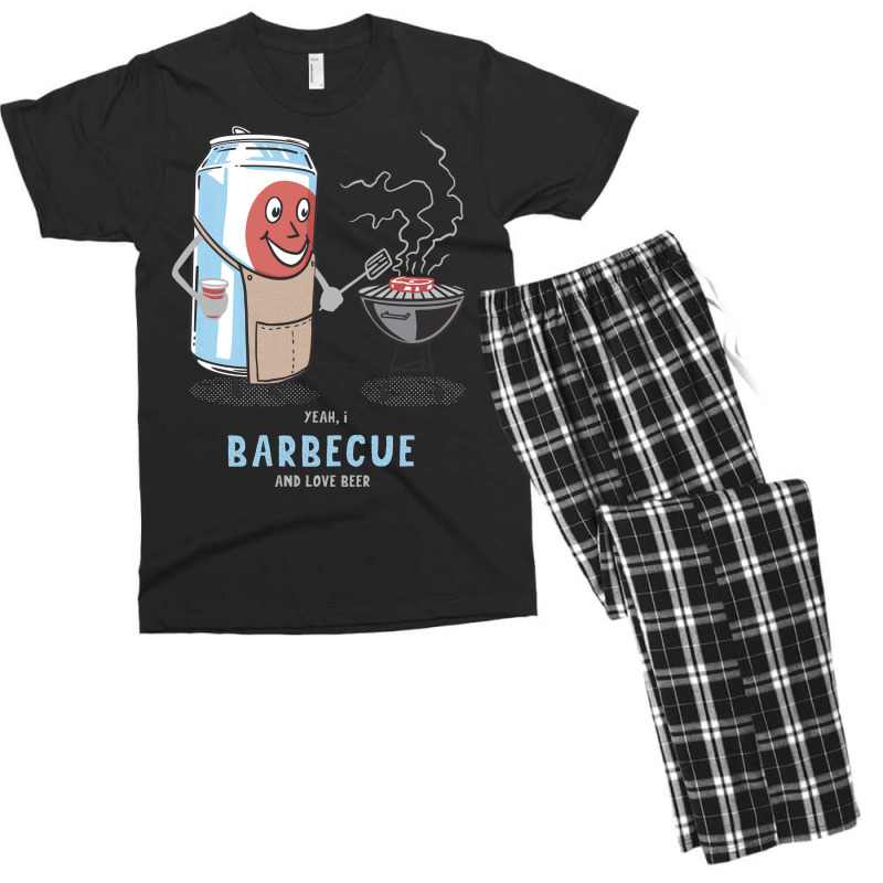 Yeah I Barbecue And Love Beer Cute Novelty Happy H Men's T-shirt Pajama Set by strosesimonsf | Artistshot