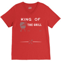 King Of The Grill Yellow V-neck Tee | Artistshot