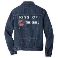 King Of The Grill Yellow Men Denim Jacket | Artistshot