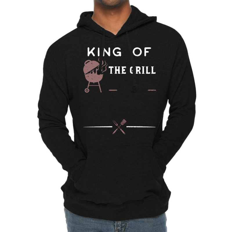 King Of The Grill Yellow Lightweight Hoodie by strosesimonsf | Artistshot