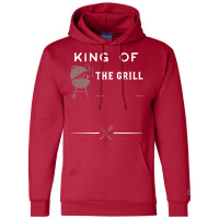 King Of The Grill Yellow Champion Hoodie | Artistshot