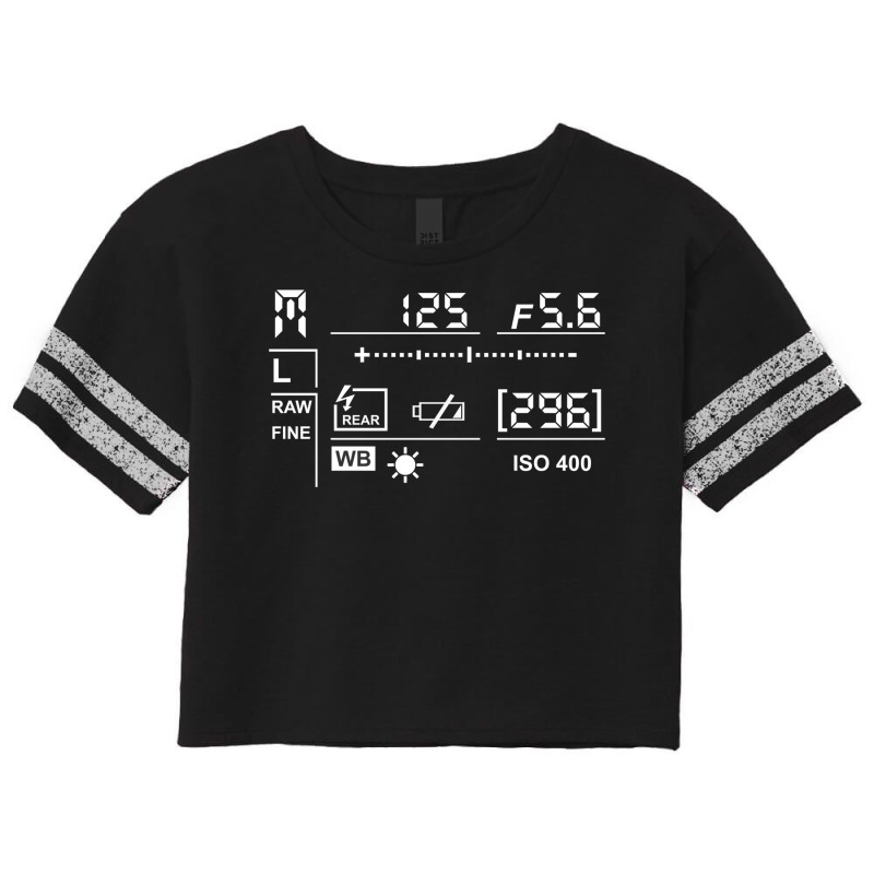 Camera Display Scorecard Crop Tee by askviglafayg | Artistshot