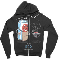 Yeah I Bbq And Drink Beer Cute Novelty Happy Humor Zipper Hoodie | Artistshot