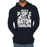 Less People More Baton Twirling Stars Lightweight Hoodie | Artistshot