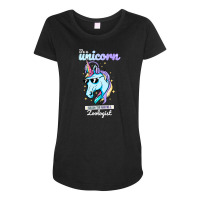 Zoologist Unicorn Maternity Scoop Neck T-shirt | Artistshot