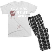 You Had Me At Wings Love Men's T-shirt Pajama Set | Artistshot