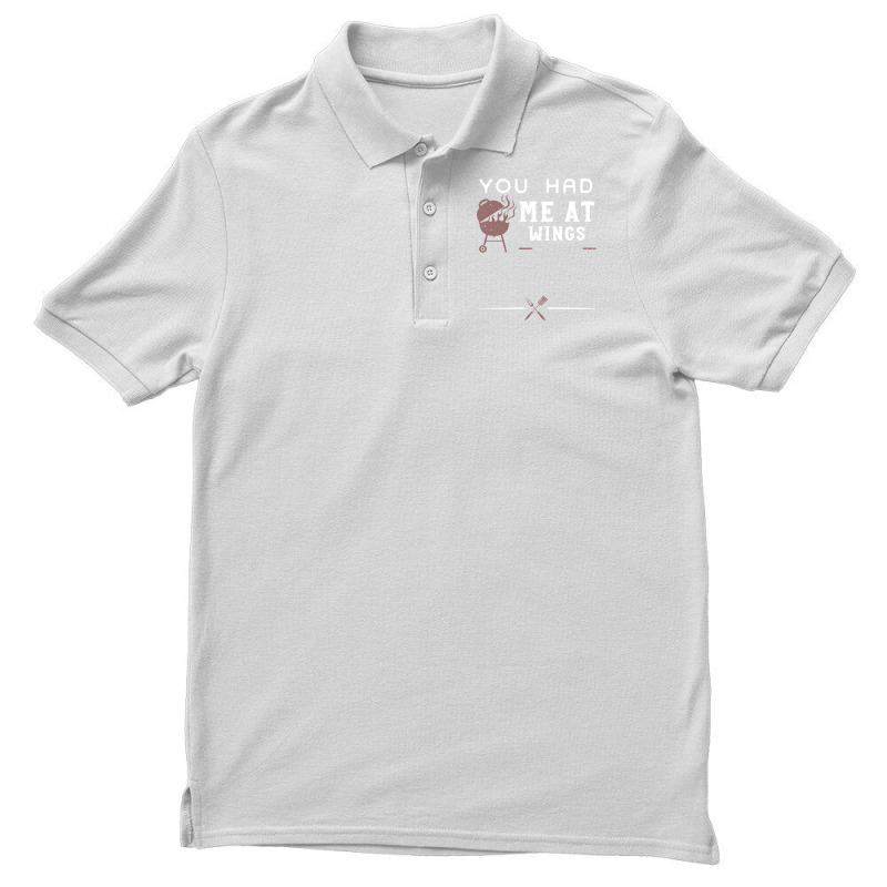 You Had Me At Wings Love Men's Polo Shirt by strosesimonsf | Artistshot