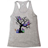 Owls In Hats On Branches Racerback Tank | Artistshot