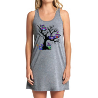 Owls In Hats On Branches Tank Dress | Artistshot