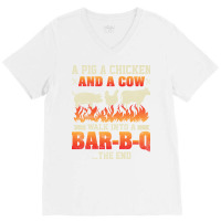 Bbq A Short Story V-neck Tee | Artistshot