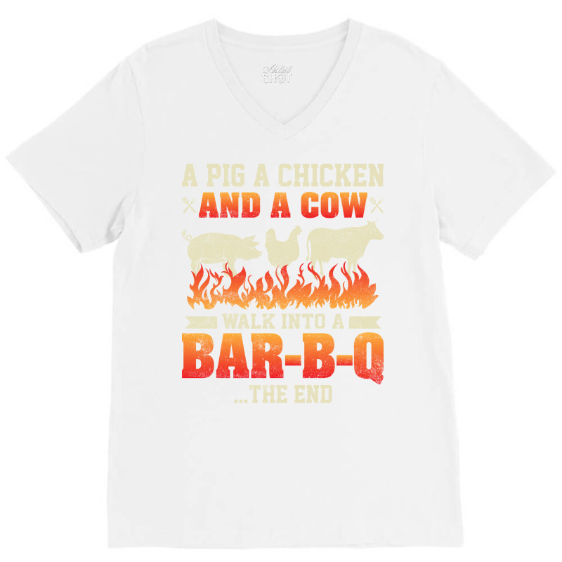 Bbq A Short Story V-neck Tee | Artistshot