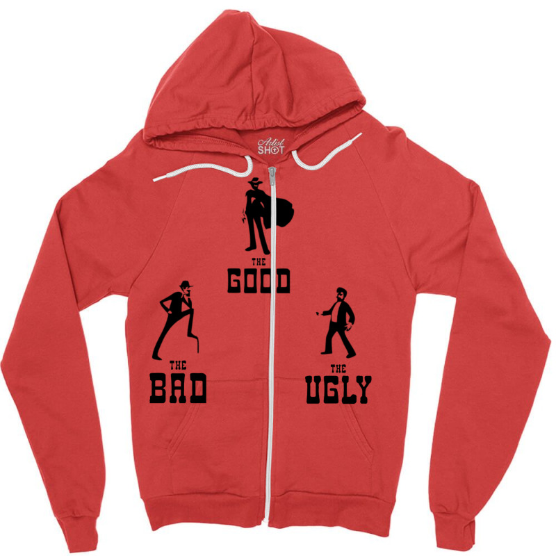 The Good The Bad And The Ugly18 Zipper Hoodie | Artistshot