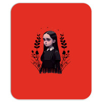 Sad Lonely Girl And Flowers   Wednesday   Vector A Mousepad | Artistshot