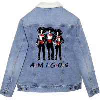 Amigos   Vintage Three Amigos Unisex Sherpa-lined Denim Jacket | Artistshot