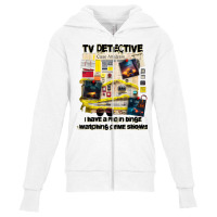 Tv Detective Cute True Crime Investigation Junkie Youth Zipper Hoodie | Artistshot