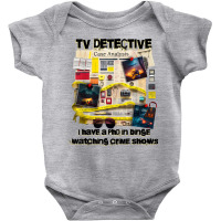 Tv Detective Cute True Crime Investigation Junkie Baby Bodysuit | Artistshot