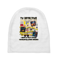 Tv Detective Cute True Crime Investigation Junkie Baby Beanies | Artistshot