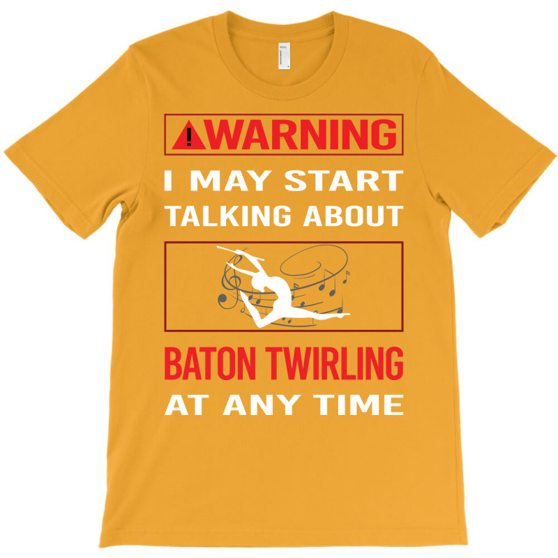 Red Warning Baton Twirling Twirl Twirler Trending T-Shirt by strosesimonsf | Artistshot