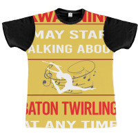 Red Warning Baton Twirling Twirl Twirler Trending Graphic T-shirt | Artistshot