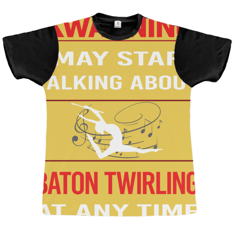 Red Warning Baton Twirling Twirl Twirler Trending Graphic T-shirt by strosesimonsf | Artistshot