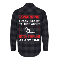 Red Warning Baton Twirling Twirl Twirler Trending Flannel Shirt | Artistshot