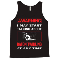 Red Warning Baton Twirling Twirl Twirler Trending Tank Top | Artistshot