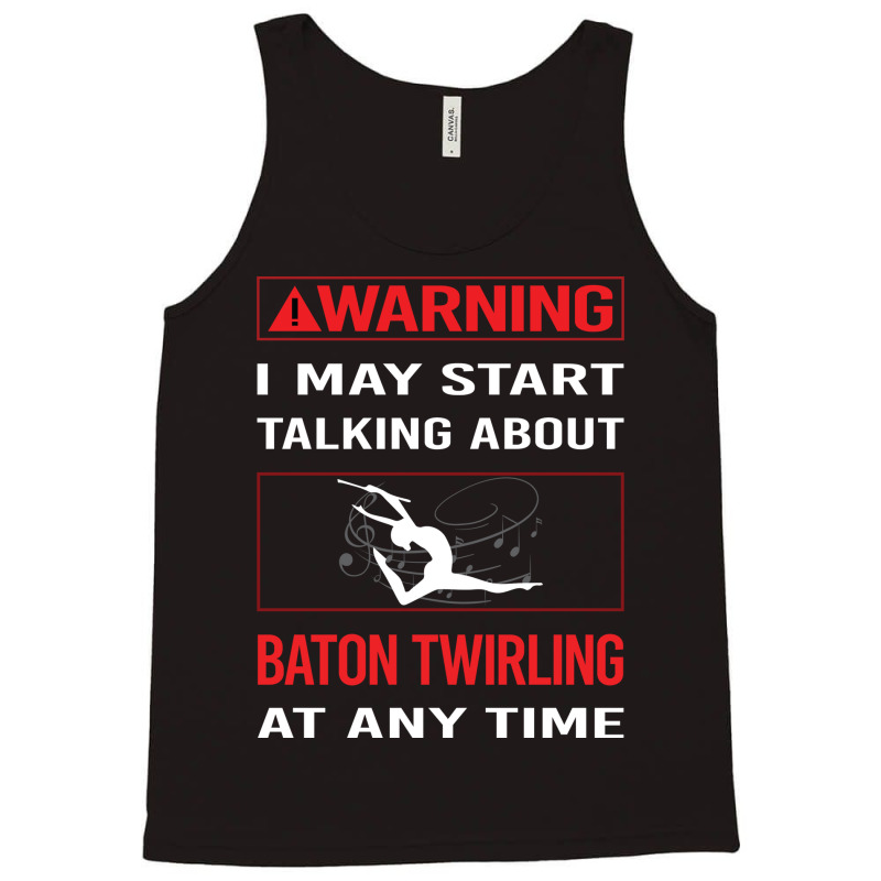 Red Warning Baton Twirling Twirl Twirler Trending Tank Top by strosesimonsf | Artistshot