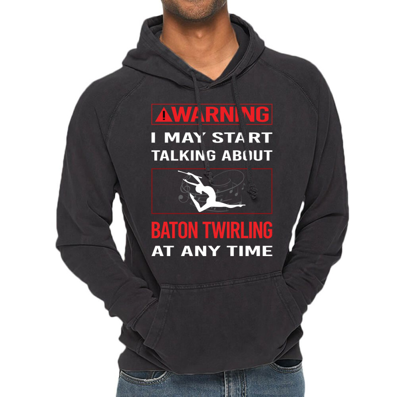 Red Warning Baton Twirling Twirl Twirler Trending Vintage Hoodie by strosesimonsf | Artistshot