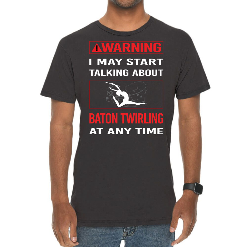 Red Warning Baton Twirling Twirl Twirler Trending Vintage T-Shirt by strosesimonsf | Artistshot