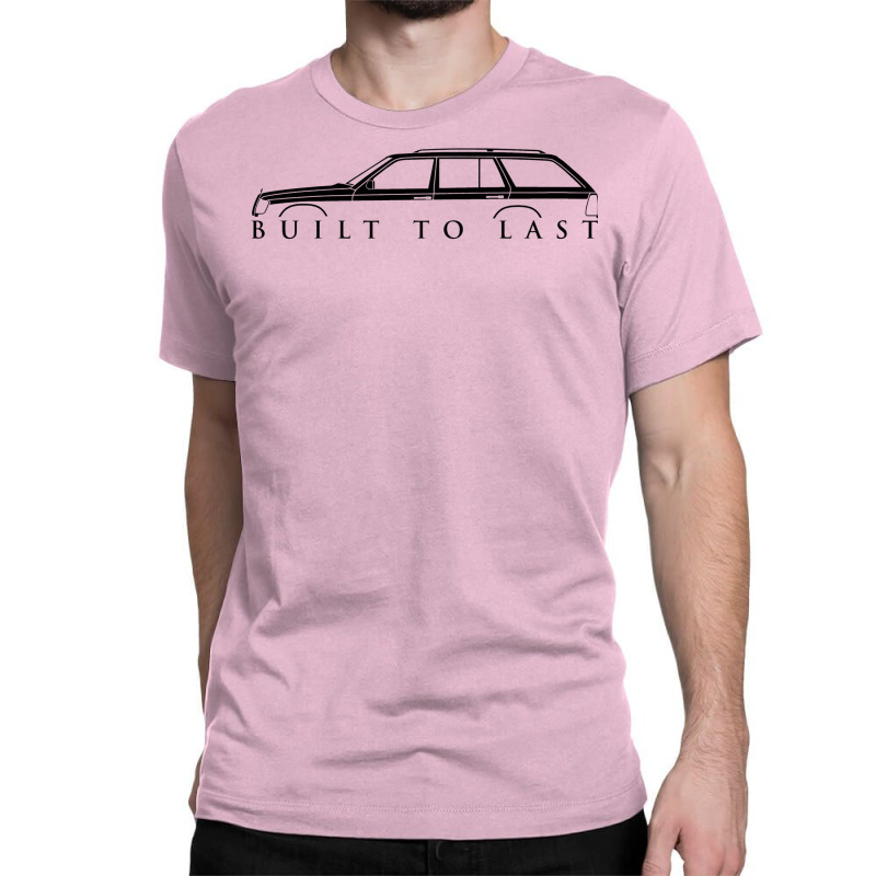 Built To Last  W124 Station Wagon Car Silhouette Classic T-shirt by davoltemmsk | Artistshot