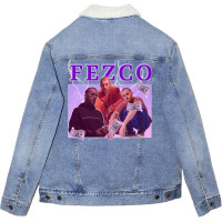 Fez Euphoria Graphic  1 Unisex Sherpa-lined Denim Jacket | Artistshot