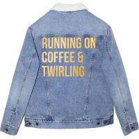 Twirling Stars Unisex Sherpa-lined Denim Jacket | Artistshot