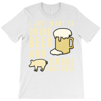 Beer And Meat Design Travel T-shirt | Artistshot