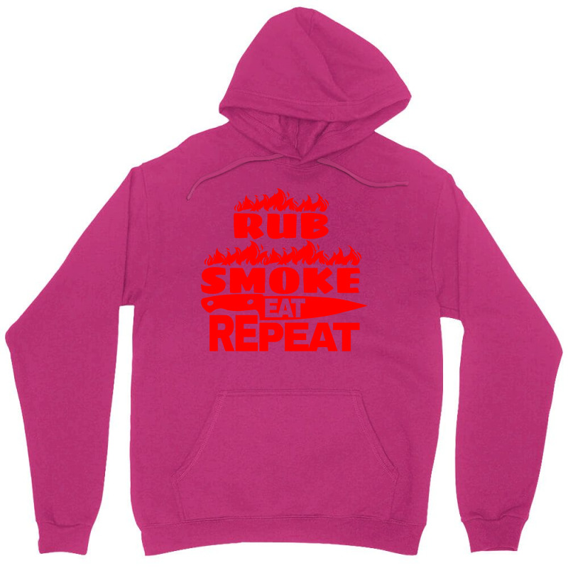 Womens Bbq Gift Print Mens Grilling Rub Smoke Eat Unisex Hoodie by strosesimonsf | Artistshot