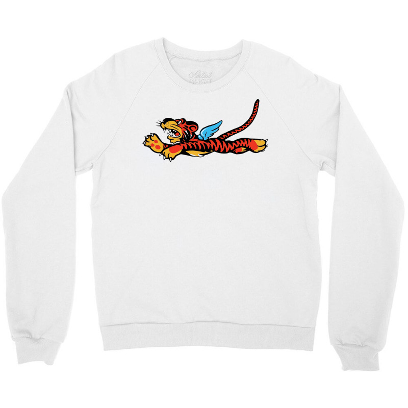 Flying Tigers Emblem Crewneck Sweatshirt by caplessoroan | Artistshot