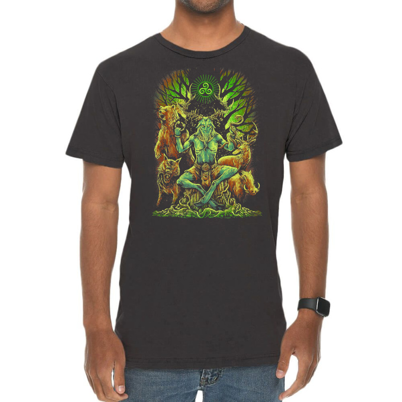 Celtic Pagan Cernunnos Irish Scottish Mythology Pr Vintage T-Shirt by saterseim | Artistshot